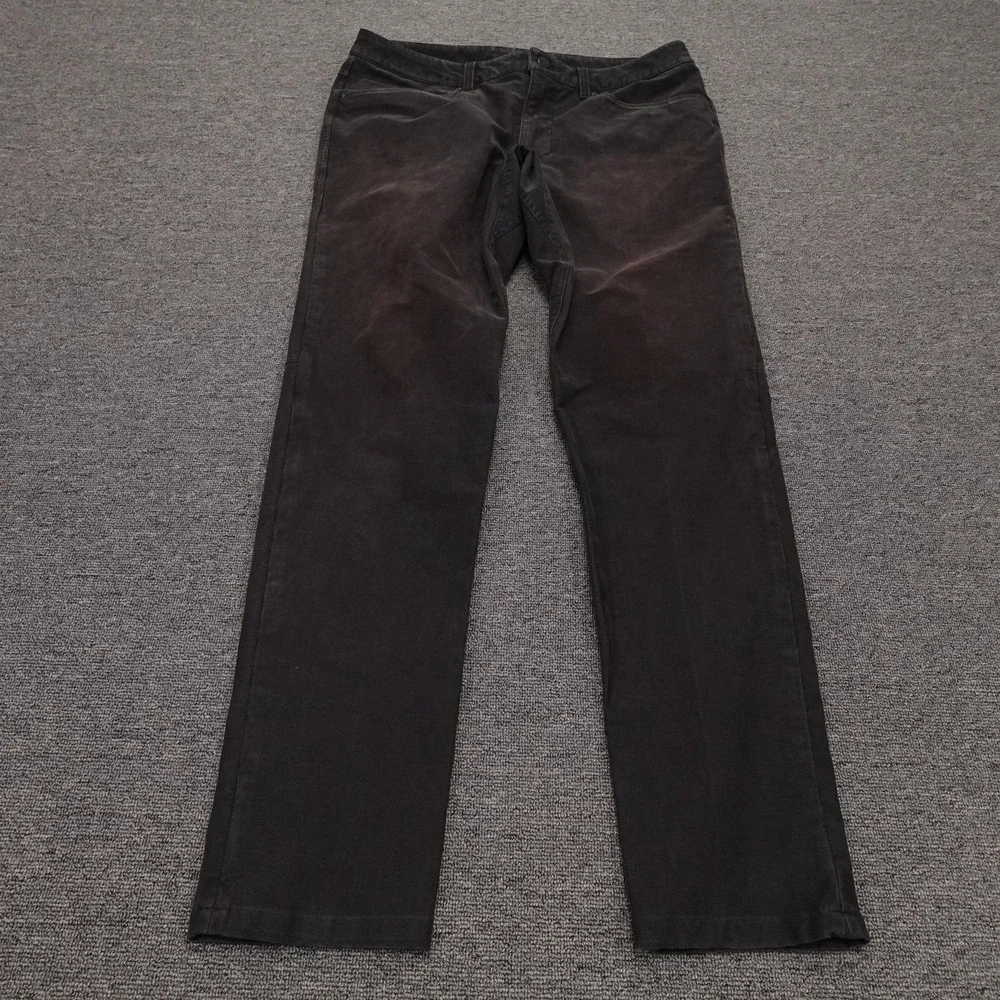 Lululemon Pants Mens 34x33 Black ABC Utilitech Slim Fit Stretch 5 Pocket Chino